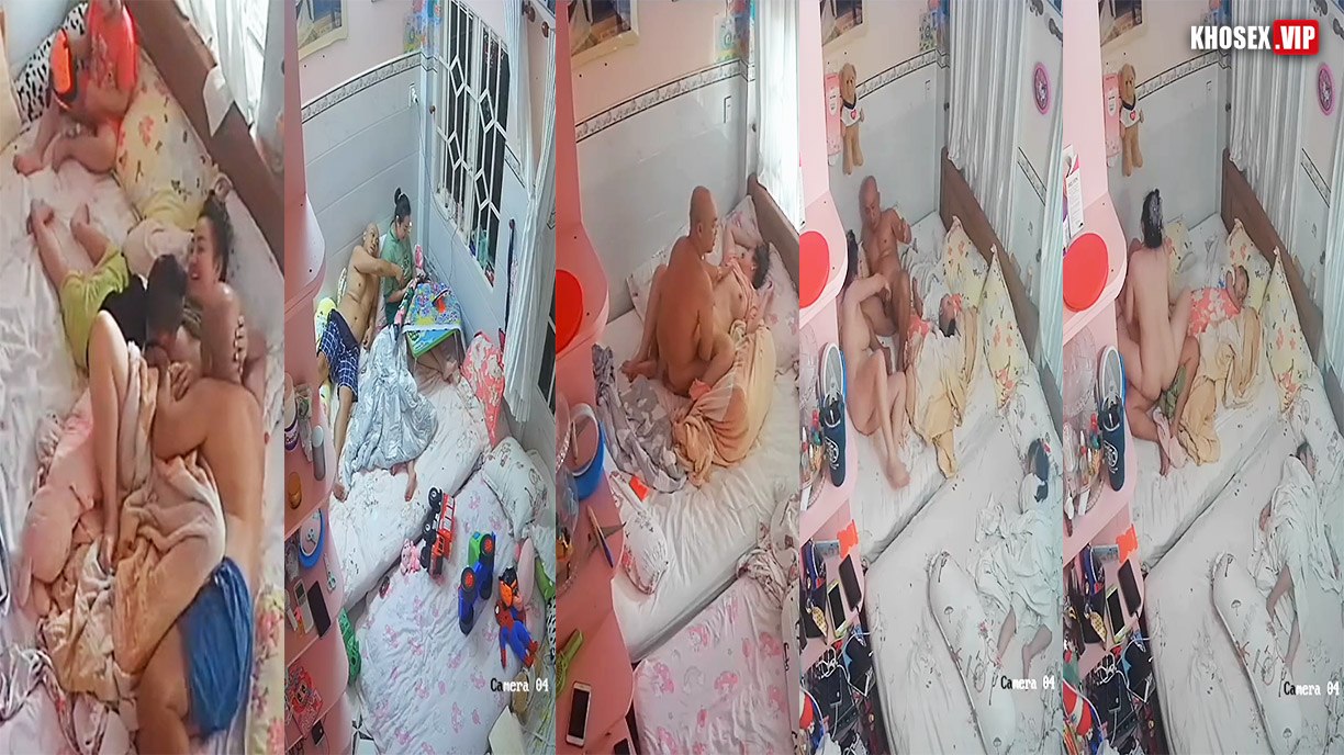 Hack Camera Cặp vợ chồng tranh thủ con ngủ vợ trèo lên cưỡi ngựa