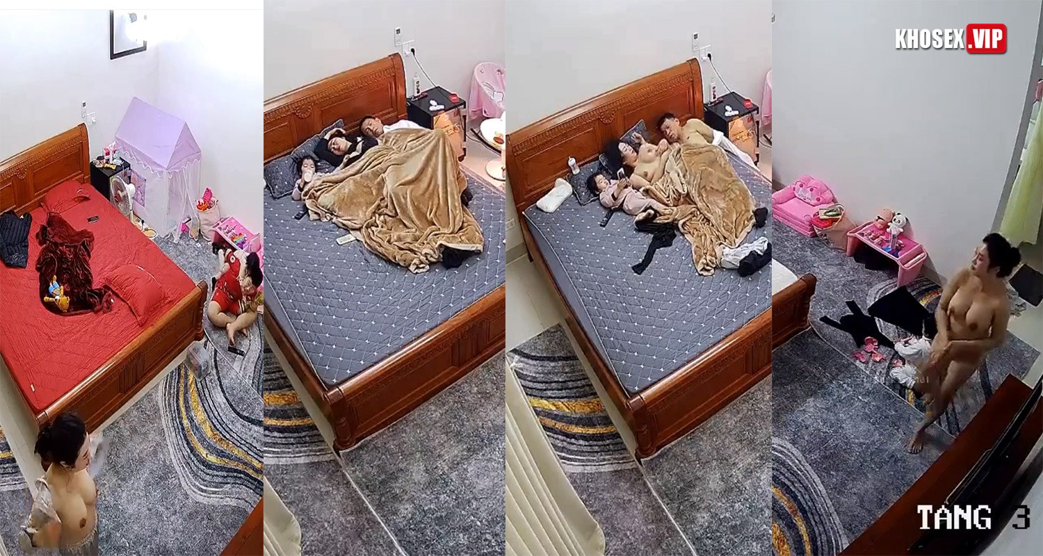 Hack Camera Gái một con đang cho con bú thì chồng trùm mền địt – Phần 3