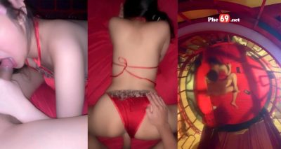 Lên đỉnh cùng em người yêu mặc đồ lót đỏ siêu sexy