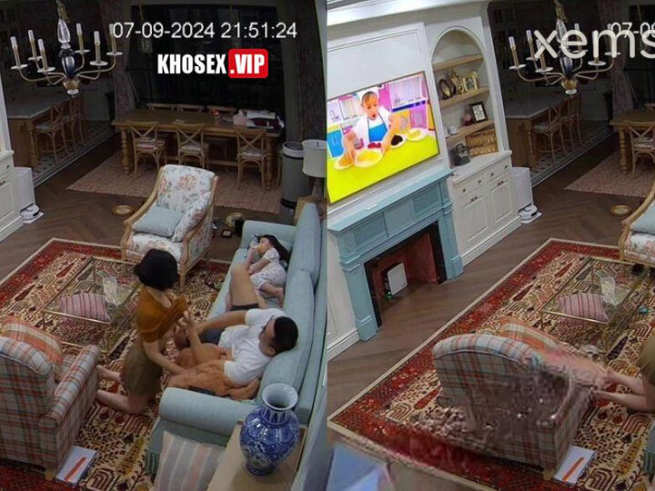 Ảnh 1 của Hack Camera Vợ chồng đại gia chồng tranh thủ địt vợ khi con đang mê xem tivi – Phần 2